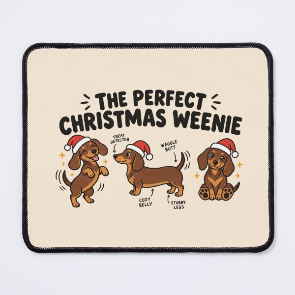 Item preview, Perfect Christmas Weenie Dachshund Santa Anatomy Chart designed and sold by Yellowriversss.