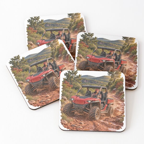 Item preview, UTV Arriving Red Earth Scrubland Brush Trail designed and sold by Terrymiller1973.