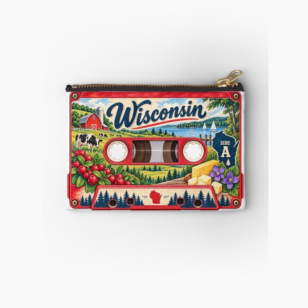 Item preview, Wisconsin Retro Cassette Tape designed and sold by Whimspired By Paxx.