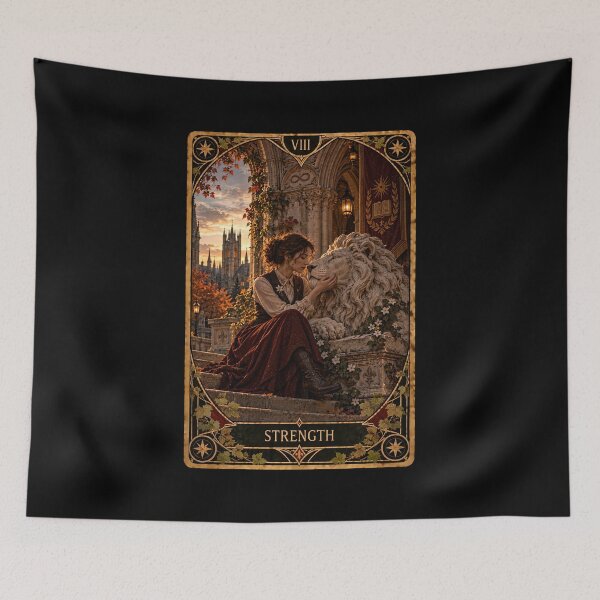 Item preview, Dark Academia Tarot Card Prints: Strength designed and sold by PinUpPizzazz.