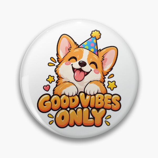 Item preview, Good Vibes Only - Happy Corgi Dog designed and sold by Visual Dept..
