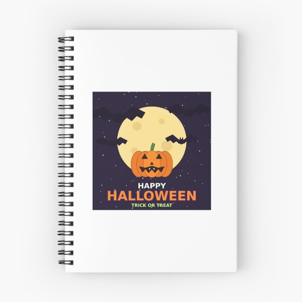 Item preview, Happy Halloween Pumpkin Moon Bats Trick or Treat designed and sold by geetacreation.
