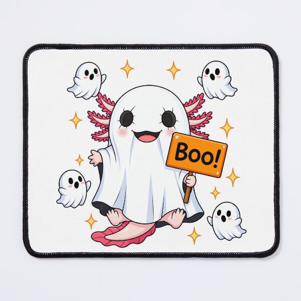 Item preview, Boo Ghost Axolotl Halloween designed and sold by IndiVibe.