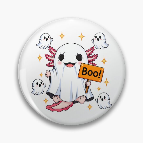 Item preview, Boo Ghost Axolotl Halloween designed and sold by IndiVibe.
