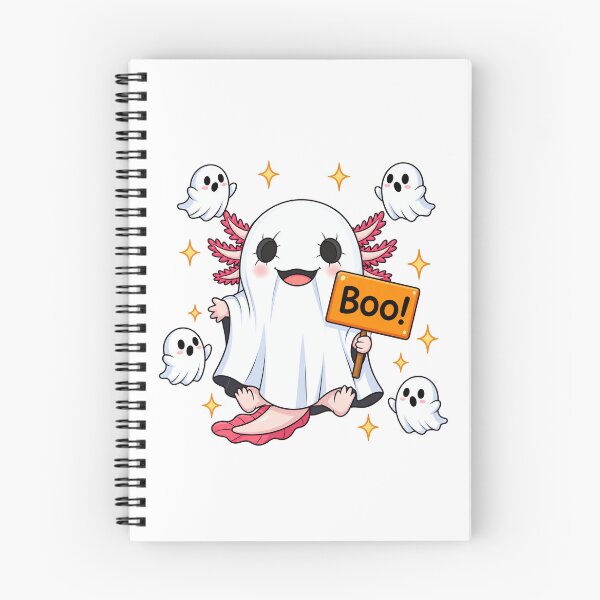 Item preview, Boo Ghost Axolotl Halloween designed and sold by IndiVibe.