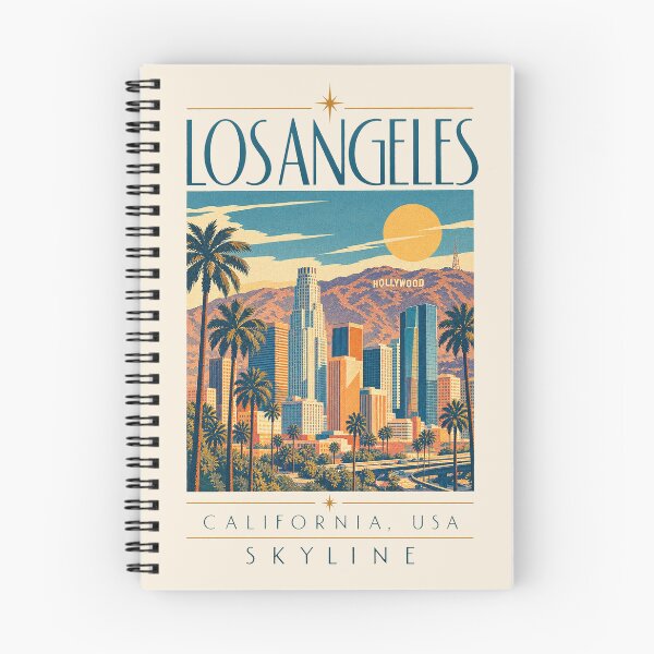 Item preview, Los Angeles, California, USA [Vintage Illustration] designed and sold by elektronen.