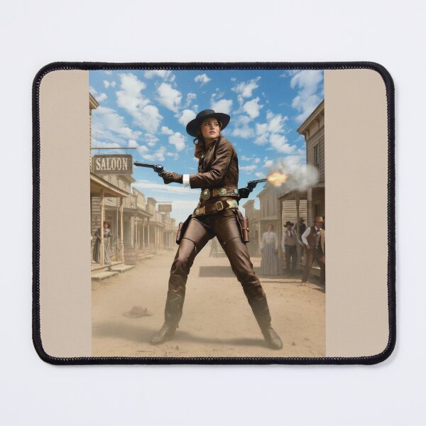 Item preview, The Outlaw Cowgirl Duel in the Wild West designed and sold by artisfun333.