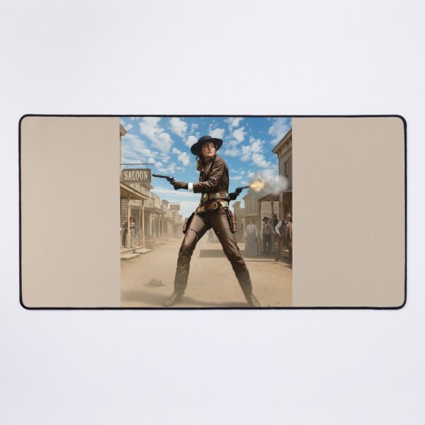 Item preview, The Outlaw Cowgirl Duel in the Wild West designed and sold by artisfun333.