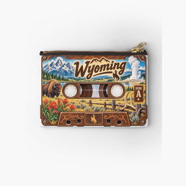 Item preview, Wyoming Retro Cassette Tape designed and sold by Whimspired By Paxx.