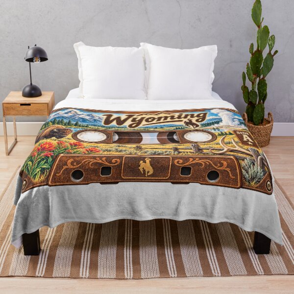 Item preview, Wyoming Retro Cassette Tape designed and sold by Whimspired By Paxx.