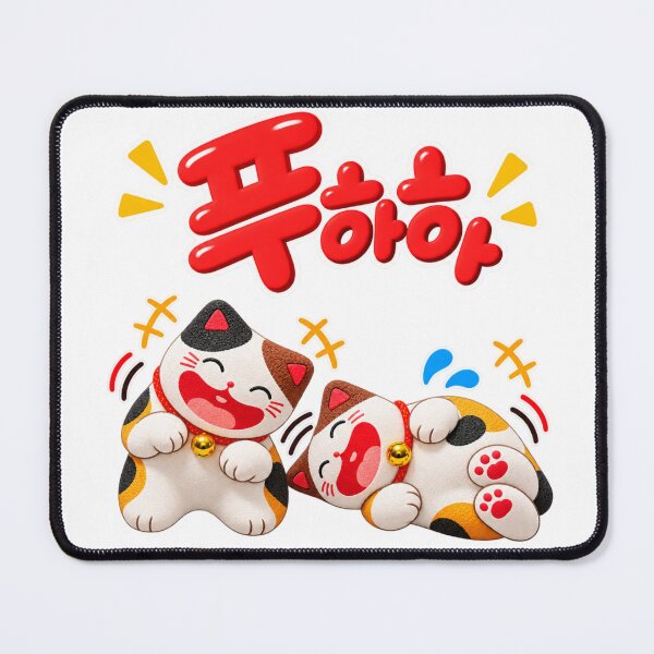 Item preview, PooHaHa Laughing Calico Cats Korean Funny Cat Design designed and sold by checkitbuddy.