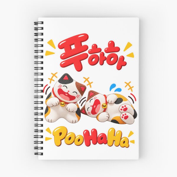 Item preview, PooHaHa Laughing Calico Cats Korean Funny Cat Design designed and sold by checkitbuddy.