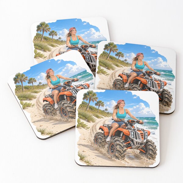 Item preview, ATV Arriving Tropical Drivable Beach Trail designed and sold by Terrymiller1973.