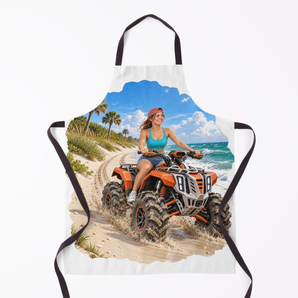 Item preview, ATV Arriving Tropical Drivable Beach Trail designed and sold by Slow Draw.