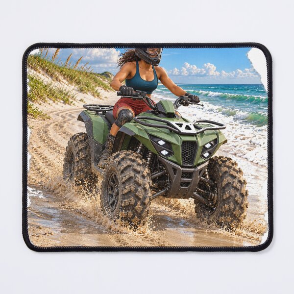 Item preview, ATV Arriving Bright Dune Beach Trail designed and sold by Slow Draw.