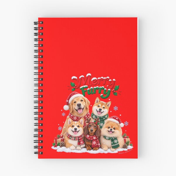 Item preview, Merry Furry Christmas Dogs – Cute Christmas Dog Lover Design designed and sold by Nina Viva.