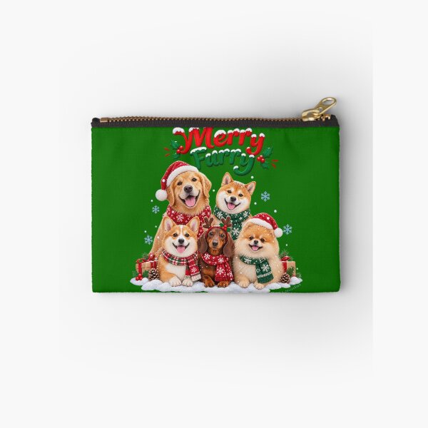 Item preview, Merry Furry Christmas Dogs – Cute Christmas Dog Lover Design designed and sold by Nina Viva.