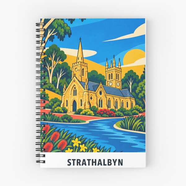 Item preview, Strathalbyn St Andrews Church and Angas River designed and sold by Print My Town.