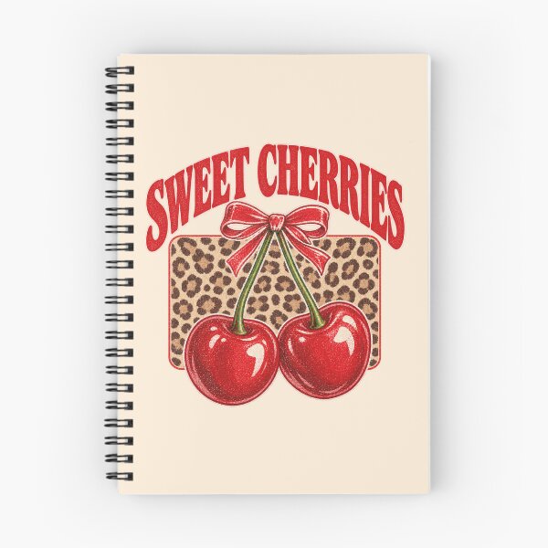 Item preview, Sweet Cherries Leopard Bow Retro Coquette Graphic designed and sold by Yellowriversss.