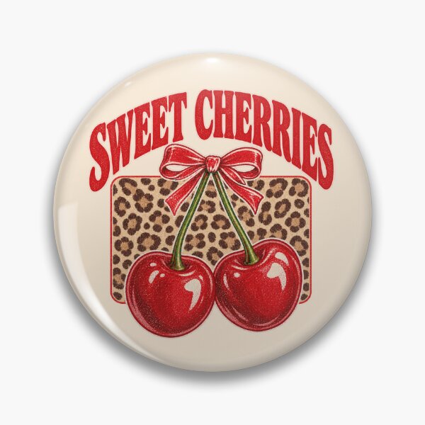 Item preview, Sweet Cherries Leopard Bow Retro Coquette Graphic designed and sold by Yellowriversss.