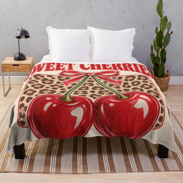 Item preview, Sweet Cherries Leopard Bow Retro Coquette Graphic designed and sold by Yellowriversss.