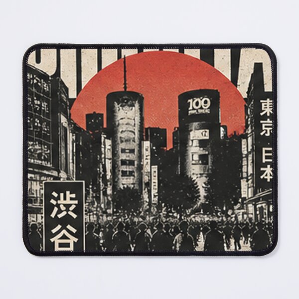 Item preview, Shibuya Tokyo Retro Japanese City Poster designed and sold by Bawwe.