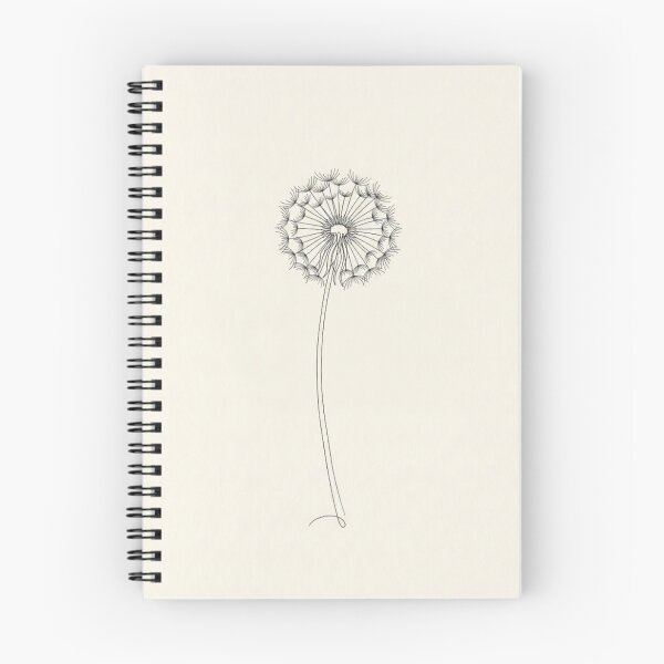 Item preview, Single Dandelion Seed Head | Minimalist Line Art Print designed and sold by Zaramodo.