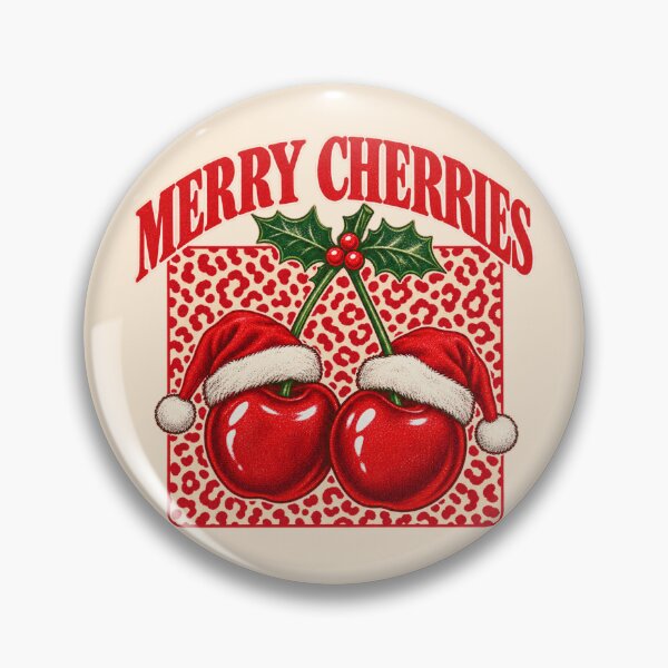 Item preview, Merry Cherries Santa Hat Leopard Christmas Graphic designed and sold by Yellowriversss.