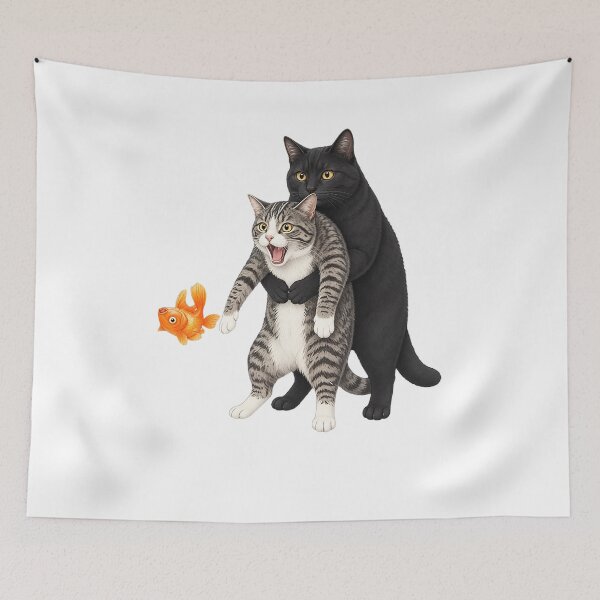 Item preview, Cat Heimlich Maneuver designed and sold by ellapaintcoast.