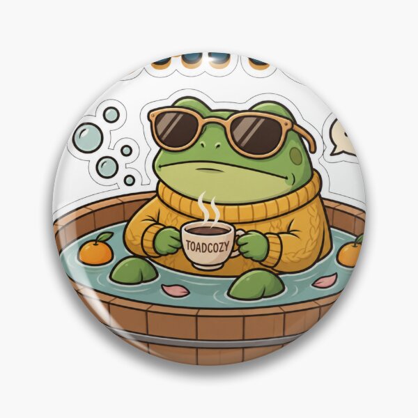 Item preview, Not My Pond Funny Retro Cozy Toad Frog designed and sold by Nicha Studio.