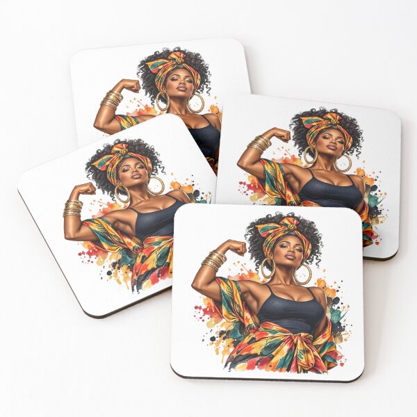 Item preview, Strong Black Woman Afrocentric Watercolor Art designed and sold by GoyalShop007.