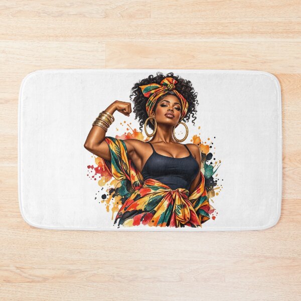 Item preview, Strong Black Woman Afrocentric Watercolor Art designed and sold by GoyalShop007.