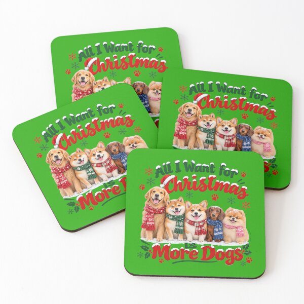 Item preview, All I Want for Christmas Is More Dogs – Funny Christmas Dog Lover designed and sold by Nina Viva.