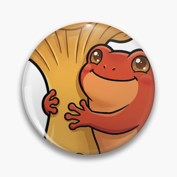 Item preview, Cute Tomato Frog Hugging a Golden Chanterelle Mushroom designed and sold by pumsquare.