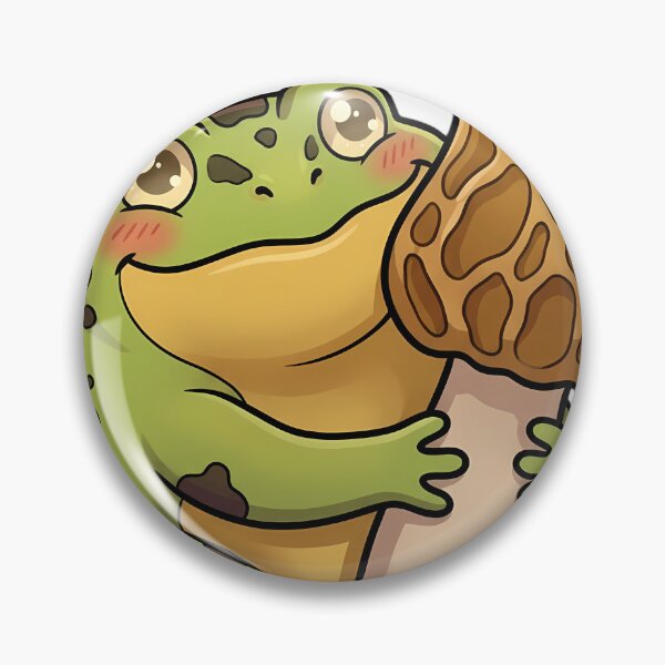 Item preview, Cute Ornate Horned Frog Hugging a Morel Mushroom designed and sold by pumsquare.