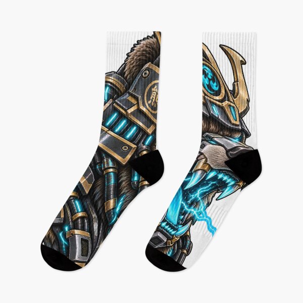 Item preview, Cyberpunk Cyber Samurai Bear Armor Art designed and sold by RiteshCenter .