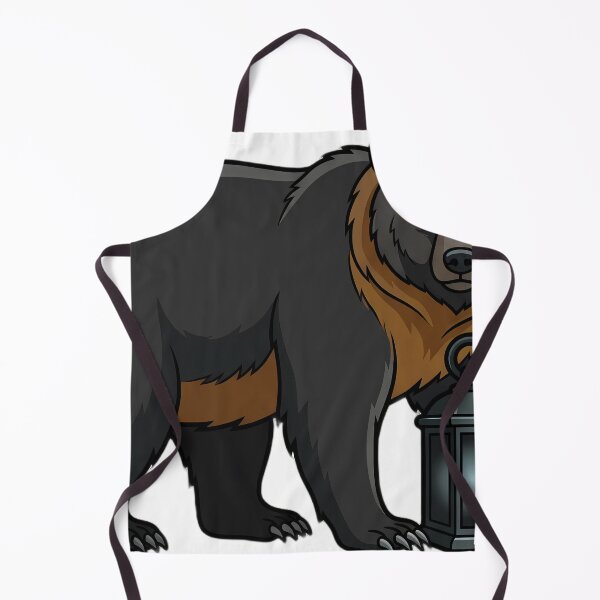 Item preview, Krampus Brown Bear with a Dark Iron Lantern — Gothic Christmas Familiar designed and sold by IllumeInk.