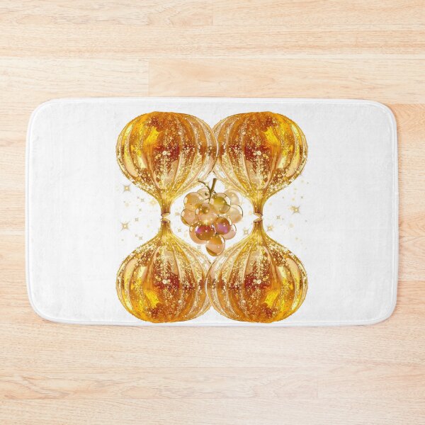 Item preview, Golden Luxury Fruits & Sparkling Grapes Aesthetic Art designed and sold by MinimalAurashop.