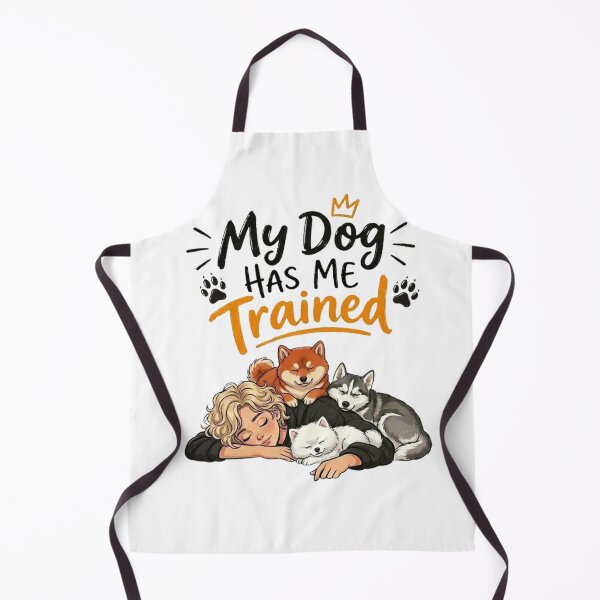 Item preview, My Dog Has Me Trained - Funny Sleeping Dogs & Dog Mom Illustration designed and sold by PetalsPaws.