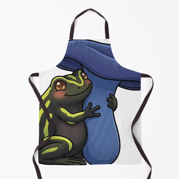 Item preview, Cute Corroboree Frog Hugging an Amethyst Deceiver Mushroom designed and sold by pumsquare.