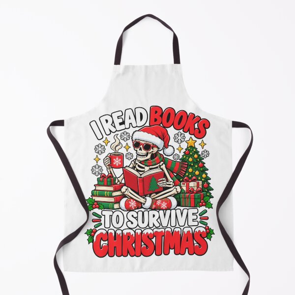 Item preview, I Read Books Funny Skeleton Reading Christmas Shirt, Christmas Book Lovers designed and sold by teesterra.