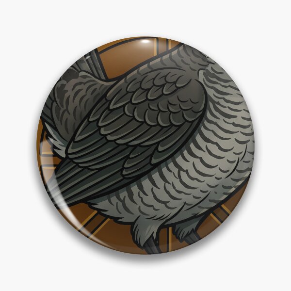 Item preview, Krampus Hazel Grouse with a Dark Amber Sunwheel — Gothic Christmas Familiar designed and sold by IllumeInk.