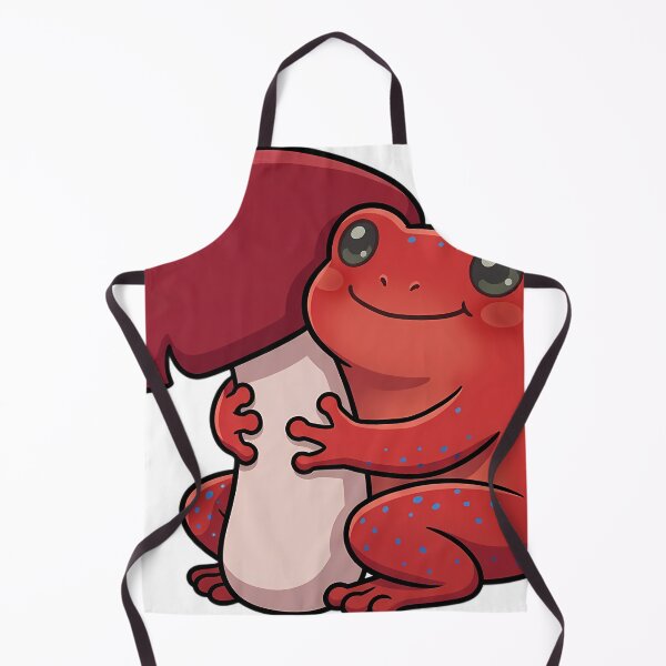 Item preview, Cute Strawberry Poison Frog Hugging a Russula Mushroom designed and sold by pumsquare.