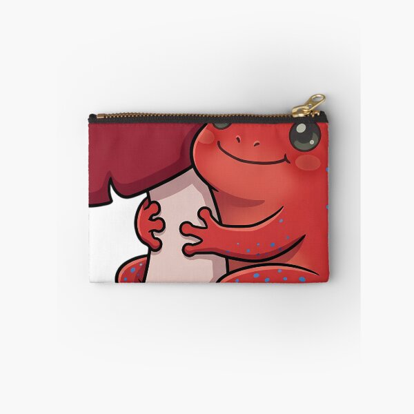 Item preview, Cute Strawberry Poison Frog Hugging a Russula Mushroom designed and sold by pumsquare.