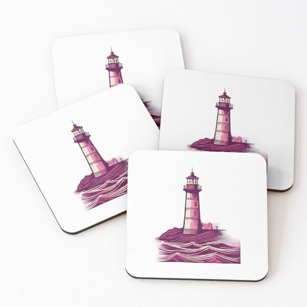 Aperçu de l'œuvre Lighthouse - Block Print créée et vendue par hidamariSHOP.