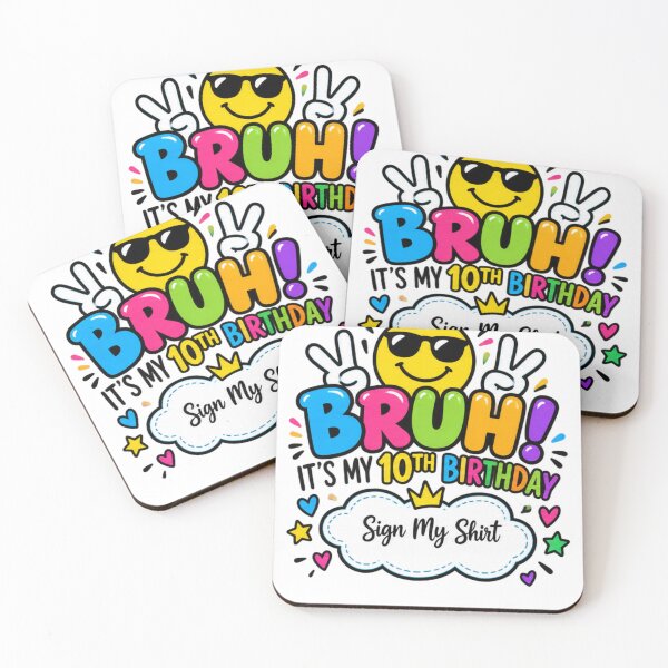 Item preview, Bruh! It's My 10th Birthday Sign My Shirt 10 Year Old Party Celebration designed and sold by drawwiika+44.