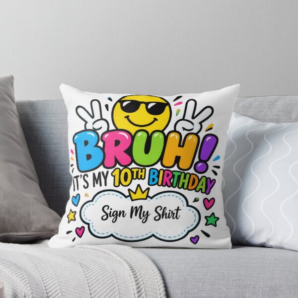 Item preview, Bruh! It's My 10th Birthday Sign My Shirt 10 Year Old Party Celebration designed and sold by drawwiika+44.