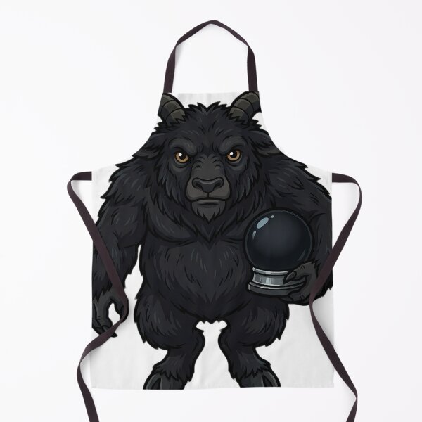 Item preview, Krampus Horned Yuletide Guardian with a Gothic Snow Globe — Dark Christmas Folklore designed and sold by IllumeInk.