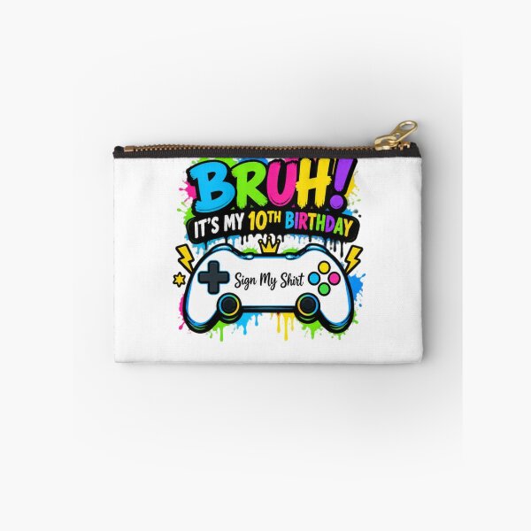 Item preview, Bruh! It's My 10th Birthday Sign My Shirt Gamer Kids Party Celebration designed and sold by drawwiika+44.