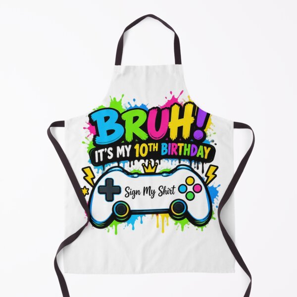 Item preview, Bruh! It's My 10th Birthday Sign My Shirt Gamer Kids Party Celebration designed and sold by drawwiika+44.